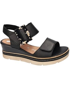 Remonte D2L53-00 Wedge Sandal - Schwarz