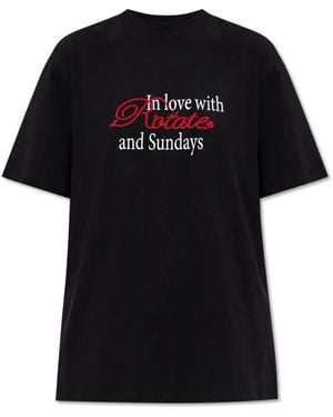 ROTATE BIRGER CHRISTENSEN T-Shirts - Zwart