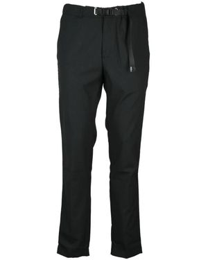 White Sand Slim-Fit Pants - Black