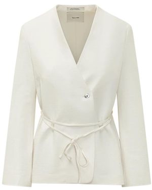 Calvin Klein Textured Shine Blazer - Weiß