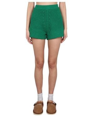 Alanui Palm Springs Knit Shorts - Groen