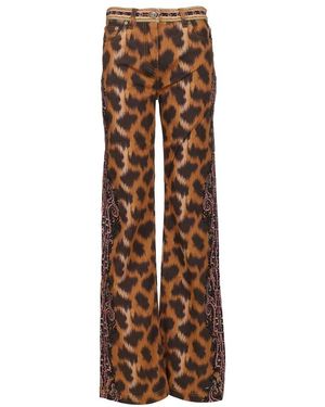 Etro Wide Jeans - Brown