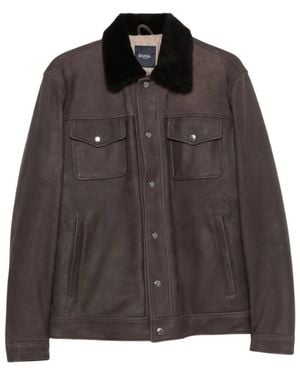Barba Napoli Faux Fur & Shearling Jackets - Marrón