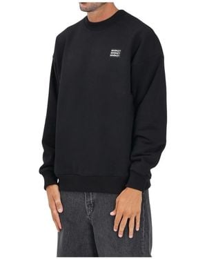 Market Hoodies & Sweatvesten ,Zwart ,Katoen Crewneck Sweatshirt