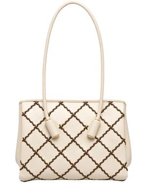 THEMOIRÈ Tassen ,Leer Medium Tote Bag - Naturel