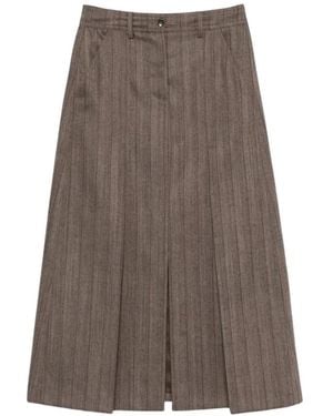 Seventy Rokken ,Bruin ,Midi Skirts