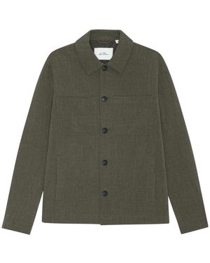 Les Deux Jassen ,Groen ,Polyester Como Hybrid Jacket Seasonal