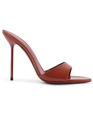 Paris Texas Heeled Mules - Rouge