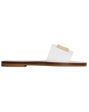 Dolce & Gabbana Flache Slider - Weiß