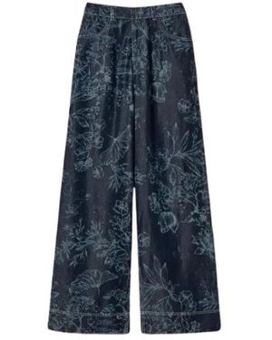 Twinset Wide Trousers - Blu