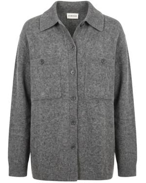 P.A.R.O.S.H. Overshirt Lana Yak - Grau
