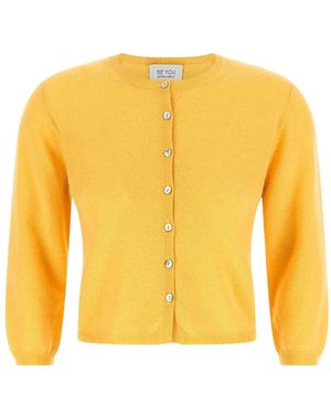 Be You Truien & Vesten ,Geel ,Kasjmier 3080 Cardigan