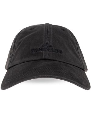 Stone Island Baseballkappe - Schwarz