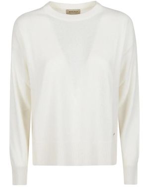 Woolrich Round-Neck Knitwear - Blanc