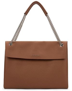 Orciani Venus Soft Midi Schultertasche - Braun