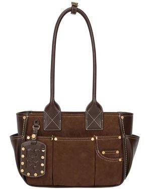 Ganni Shoulder Bags - Brown