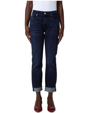 7 For All Mankind Cropped Jeans - Blauw