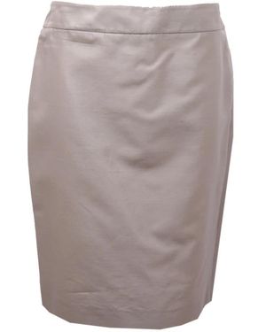 Armani Rokken ,Grijs ,Katoen Zijde/Katoen Grijze Rok Collectie
