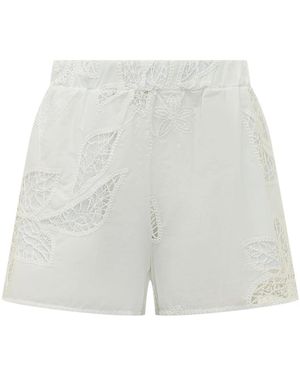 Sundek Korte Broeken ,Wit ,Waistband Shorts