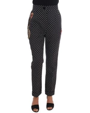 Dolce & Gabbana Slim-Fit Trousers - Black