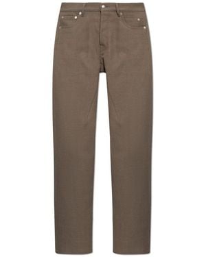 Rick Owens Broeken ,Bruin ,Wool Broeken - Grijs