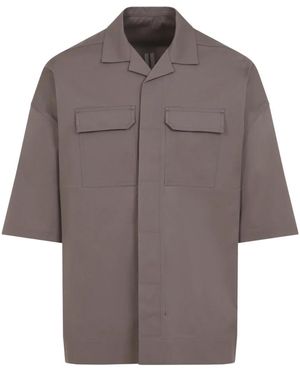 Rick Owens Short Sleeve Shirts - Marrone