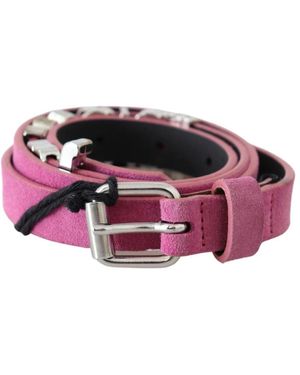 Just Cavalli Fuchsia Rosa Wildledergürtel - Lila