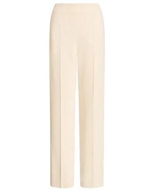Alberta Ferretti Straight Trousers - Blanco