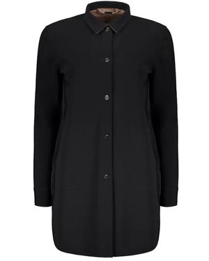Moorer Single-Breasted Coats - Negro