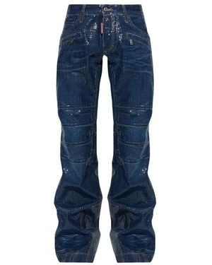 DSquared² Jeans ,Blauw ,Pailletten Jeans Met Pailletten