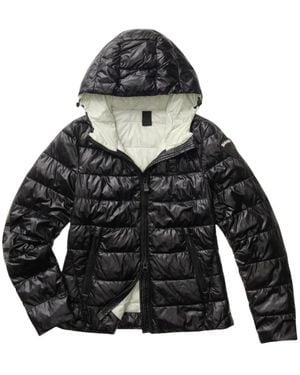 Blauer Jassen ,Zwart ,Leer Caroll Jas