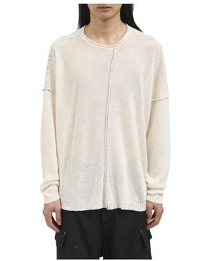 Isabel Benenato Round-Neck Knitwear - White