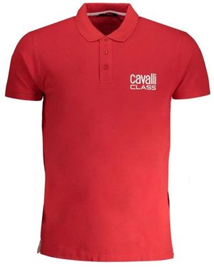 Roberto Cavalli Polo Shirts - Red