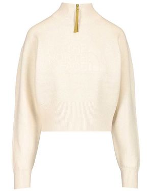 The North Face Half-Zip Cotton Sweatshirt - Naturel