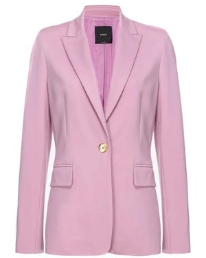 Pinko Jassen ,Roze ,Polyester Blazer Clothing
