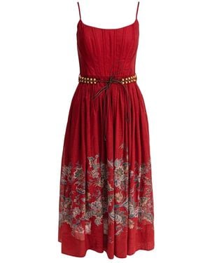 Zimmermann Midi Dresses - Red
