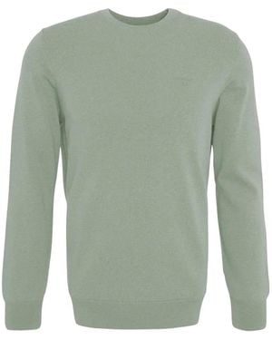 Barbour Pima Baumwolle Rundhals-Pullover - Grün