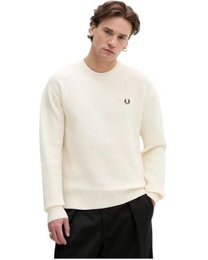 Fred Perry Round-Neck Knitwear - Blanco