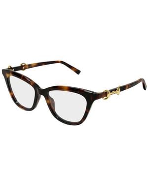 Gucci Cat-Eye-Brille - Braun
