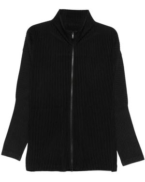 Issey Miyake Truien & Vesten ,Zwart ,Polyester Cardigans
