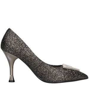 Emanuélle Vee Con Tacón Dorado, Mujer, Talla - Gris