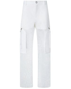 Pinko Broeken ,Wit ,Organza Hugo Pantalone Organza