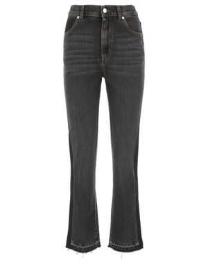 McQueen Jeans ,Zwart ,Flared Jeans