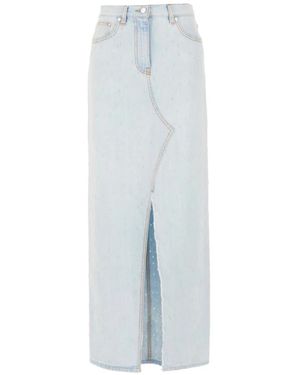 MSGM Denim Skirts - Blue