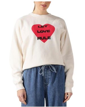 Catwalk Junkie Grafik Pullover Für Frauen - Weiß
