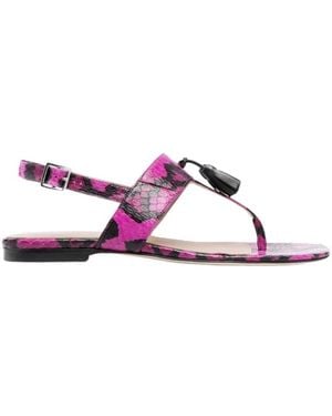 SCAROSSO Flat Sandals - Purple