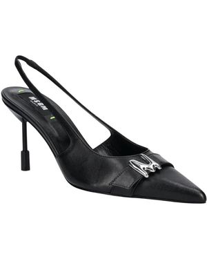 MSGM Slingback Leren Pumps - Zwart