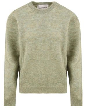 Amaranto Rundhals-Pullover - Grün