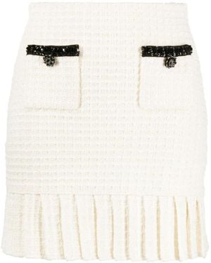 Self-Portrait Short Skirts - Blanco