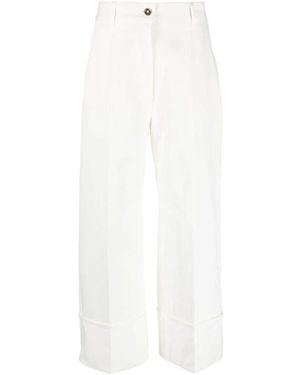 Patou Breite Hose - Weiß